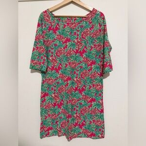 Lilly Pulitzer Cassie Dress in Pink Spike The Punch Pineapple Pattern